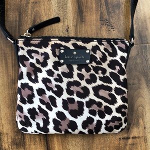 Kate spare cheetah print cross-body